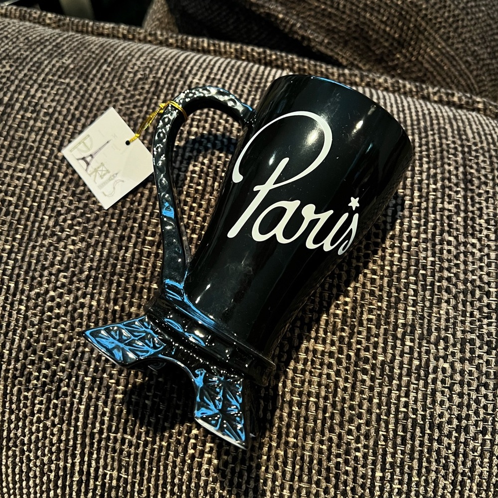 Tall Paris Eiffel Tower souvenir mug